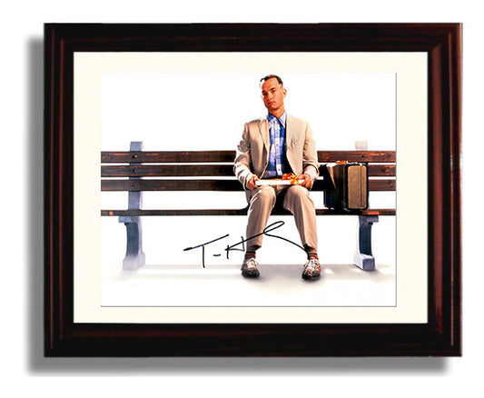 Forrest Gump - Tom Hanks - Forrest Gump - Bench Box of Chocolates movie wall art 8x10 Beveled Frame