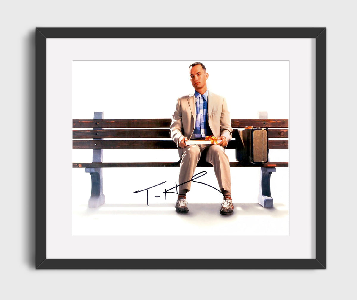 Forrest Gump - Tom Hanks - Forrest Gump - Bench Box of Chocolates movie wall art 16x20 Gallery Frame