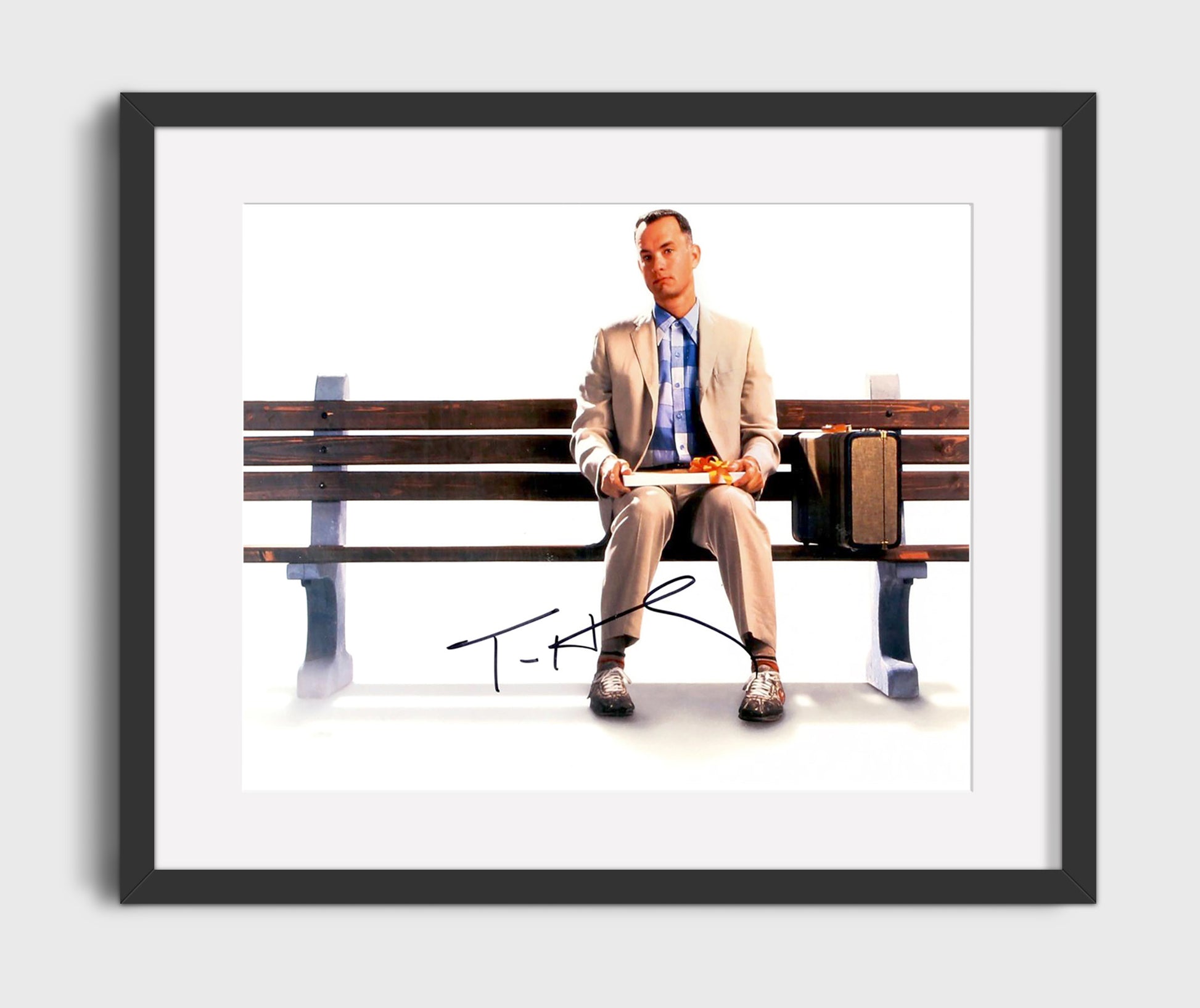Forrest Gump - Tom Hanks - Forrest Gump - Bench Box of Chocolates movie wall art 16x20 Gallery Frame