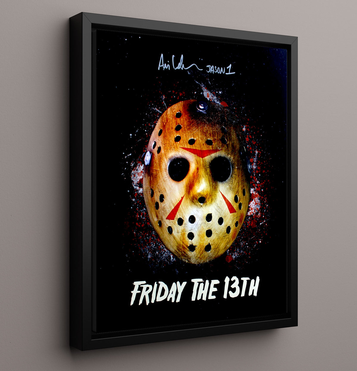 Friday the 13th - Jason Unmasked movie wall art 16x20 Framed Canvas