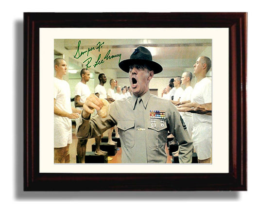 Full Metal Jacket - R. Lee Ermey - Jelly Donut Drill movie wall art 8x10 Beveled Frame
