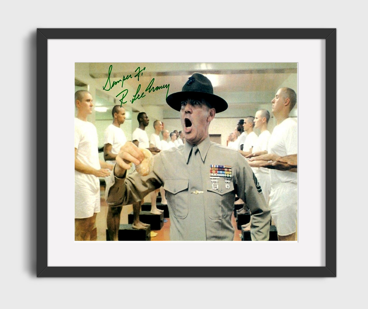 Full Metal Jacket - R. Lee Ermey - Jelly Donut Drill movie wall art 16x20 Gallery Frame