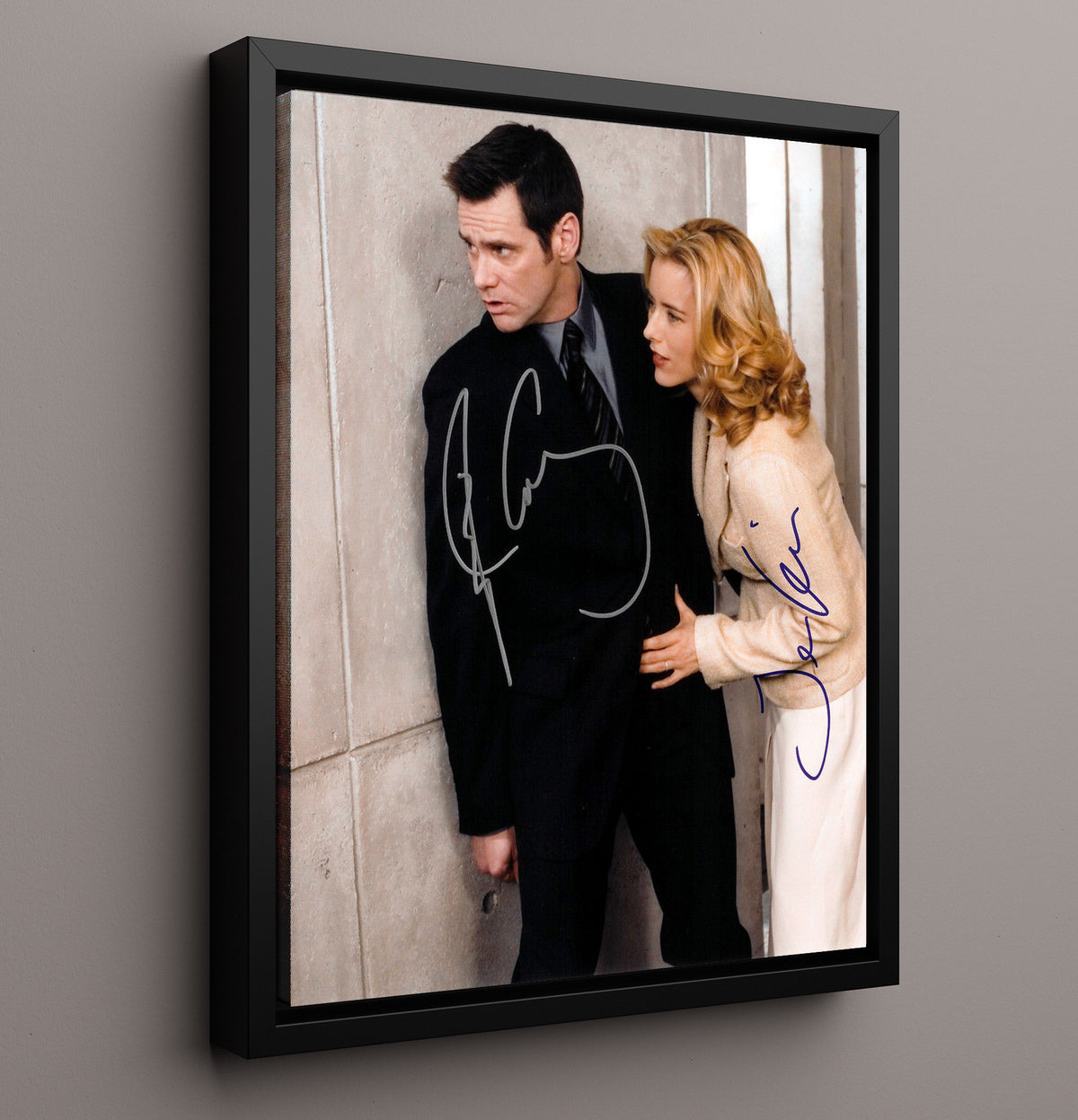 Fun with Dick and Jane - Jim Carrey - Dick and Tea Leoni - Jane Suburban Crime Capers movie wall art 16x20 Framed Canvas