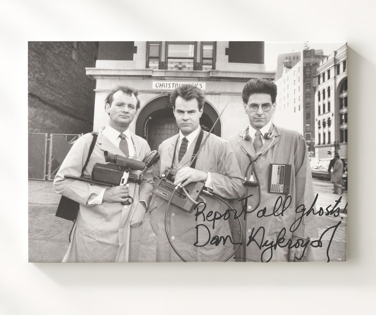 Ghostbusters - Dan Aykroyd - Ray Stantz - Proton pack ready movie wall art 20x24 Canvas