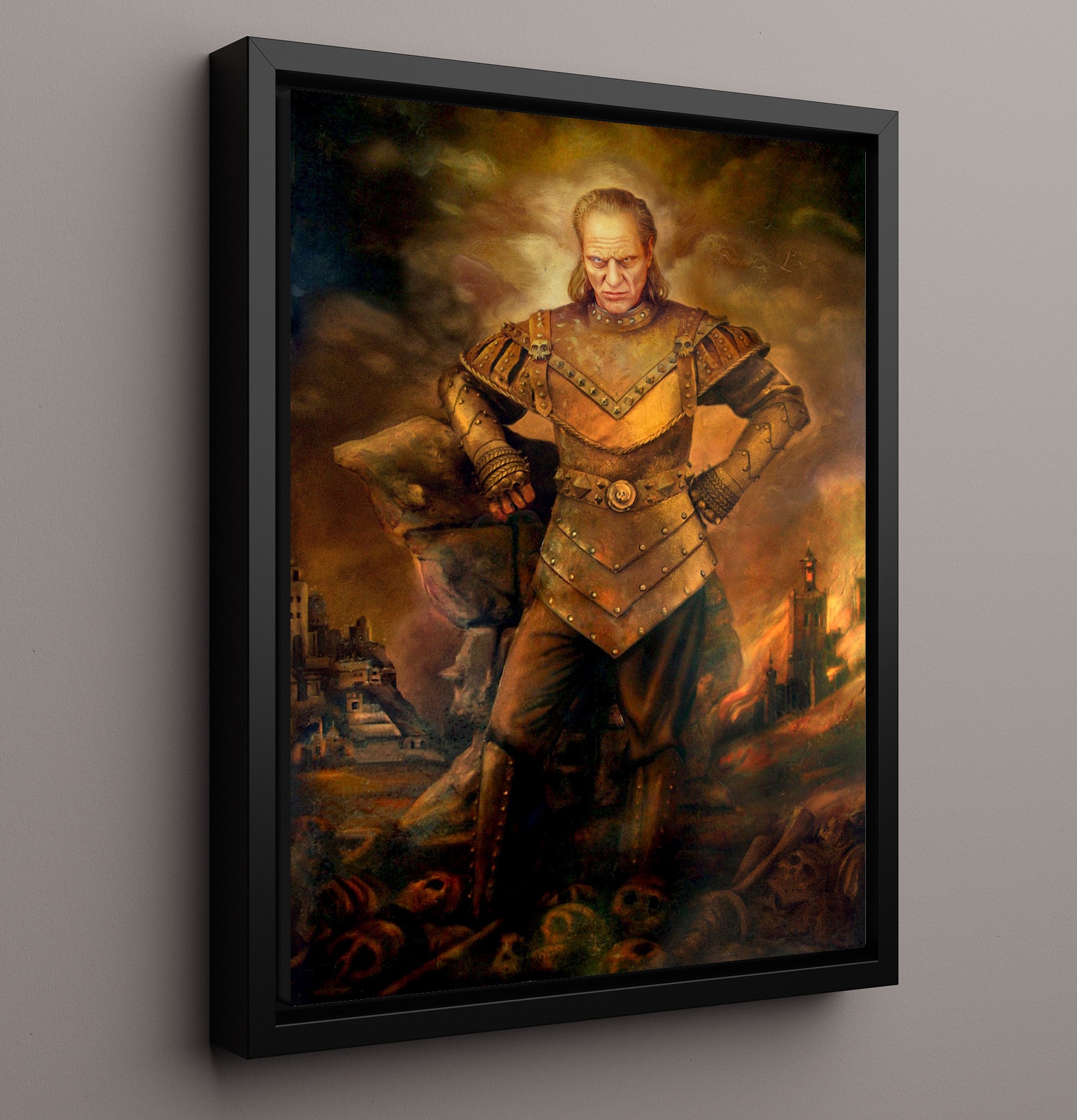 Ghostbusters 2 - Vigo the Carpathian movie wall art 16x20 Framed Canvas