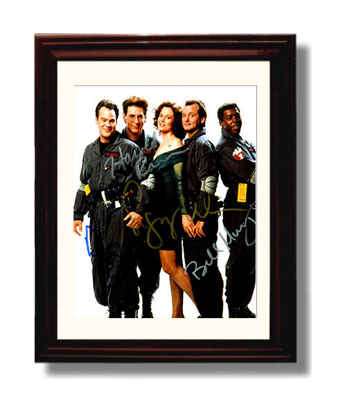 Ghostbusters Cast - Who Ya Gonna Call movie wall art 8x10 Beveled Frame