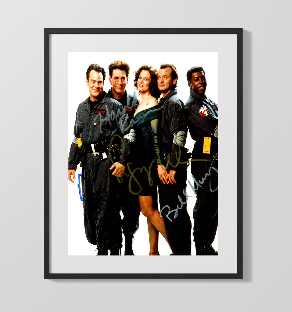 Ghostbusters Cast - Who Ya Gonna Call movie wall art 16x20 Gallery Frame