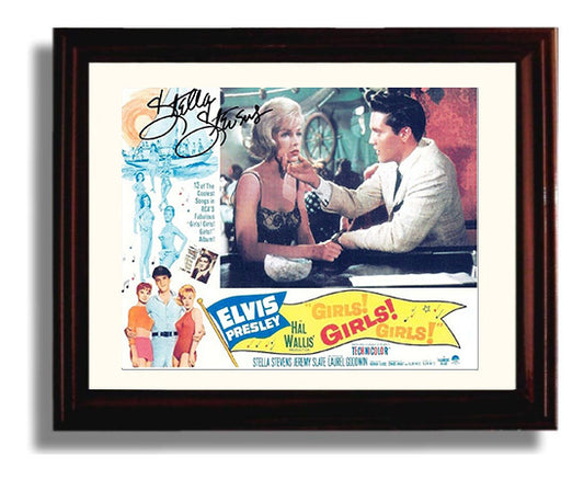 Girls-Girls-Girls - Elvis Presley - Ross - and Stella Stevens - Robin - Beachside Heart-to-Heart movie wall art 8x10 Beveled Frame