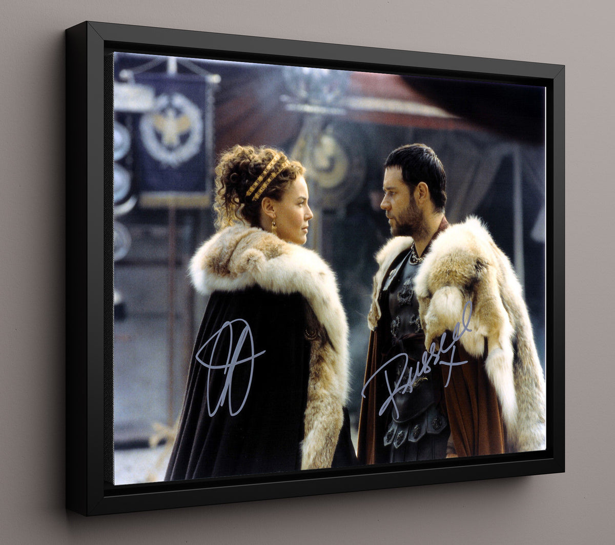 Gladiator - Russell Crowe - Maximus - Arena vengeance rally movie wall art 16x20 Framed Canvas