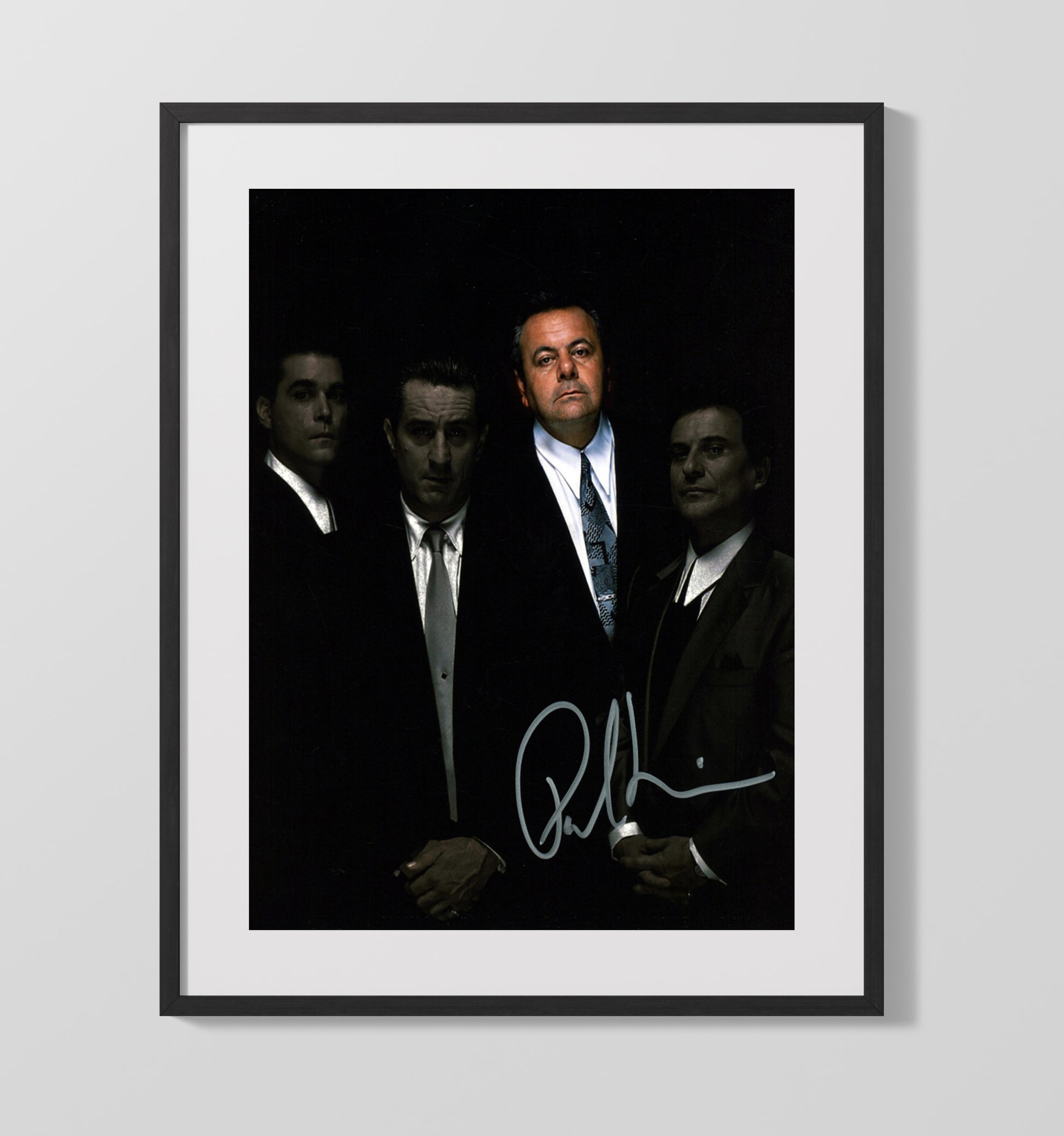 Goodfellas - Paul Sorvino Mafia Boss Paulie Cicero Dark Mob Portrait Vintage Movie Wall Art - 16x20 Gallery Frame movie decor