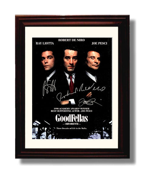 Goodfellas Cast - Mafia Legends movie wall art 8x10 Beveled Frame