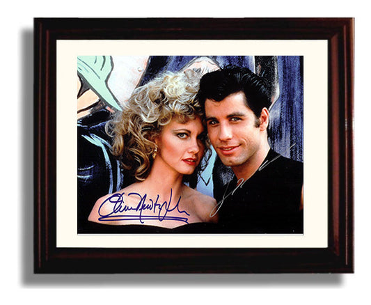 Grease - John Travolta - Danny Zuko - Summer love revival movie wall art 8x10 Beveled Frame