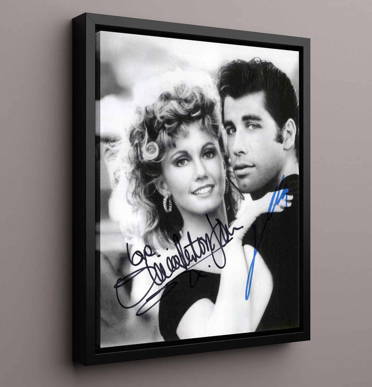 Grease Cast - Summer Nights movie wall art 16x20 Framed Canvas