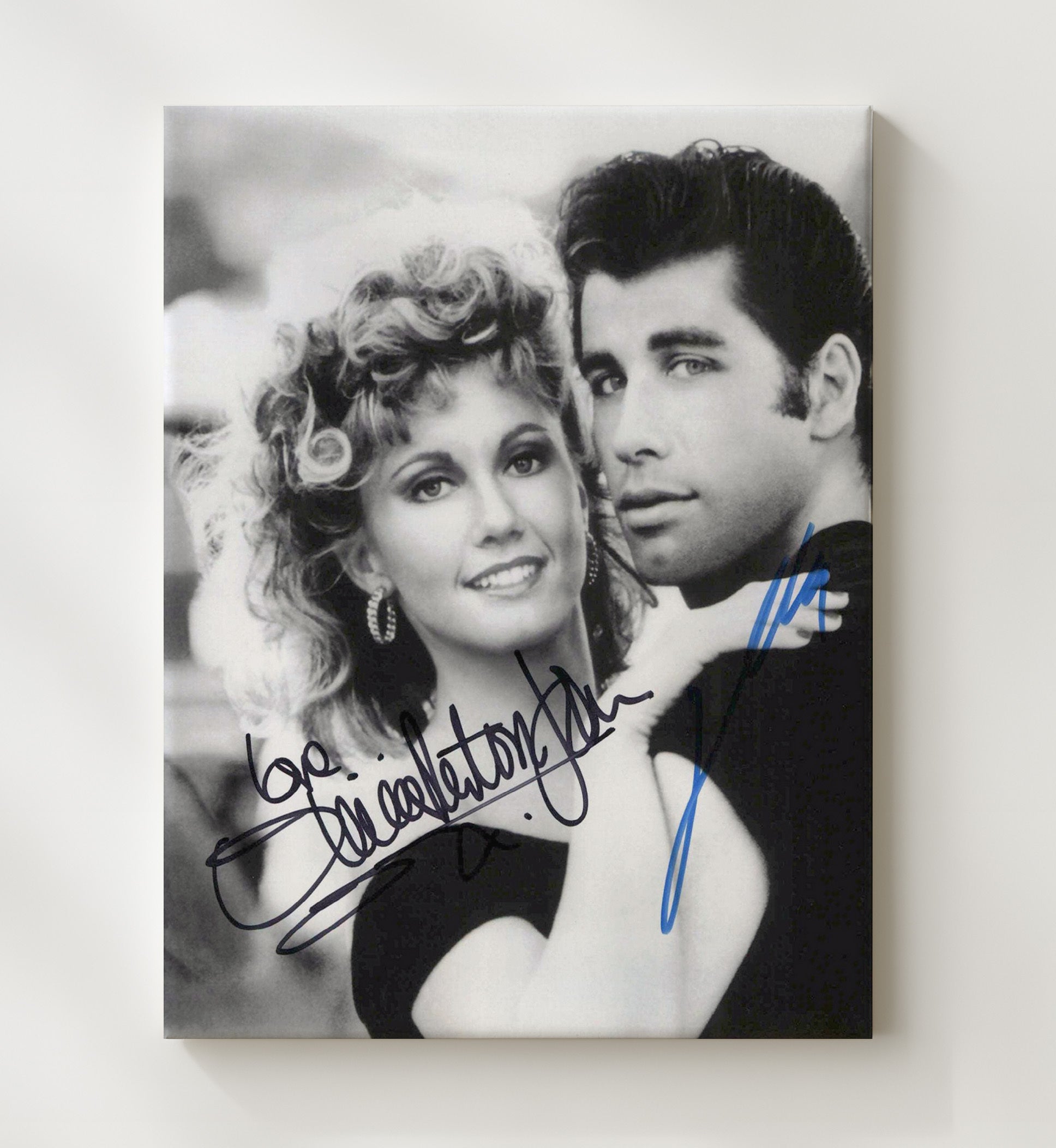Grease Cast - Summer Nights Vintage Movie Wall Art - 20x24 Canvas movie decor
