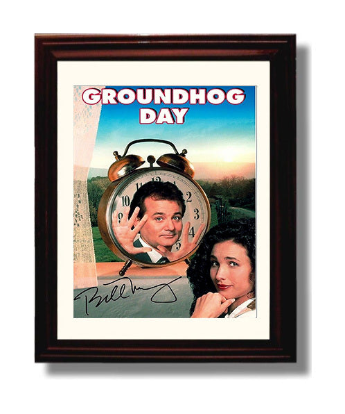 Groundhog Day - Time Loop Smile movie wall art 8x10 Beveled Frame