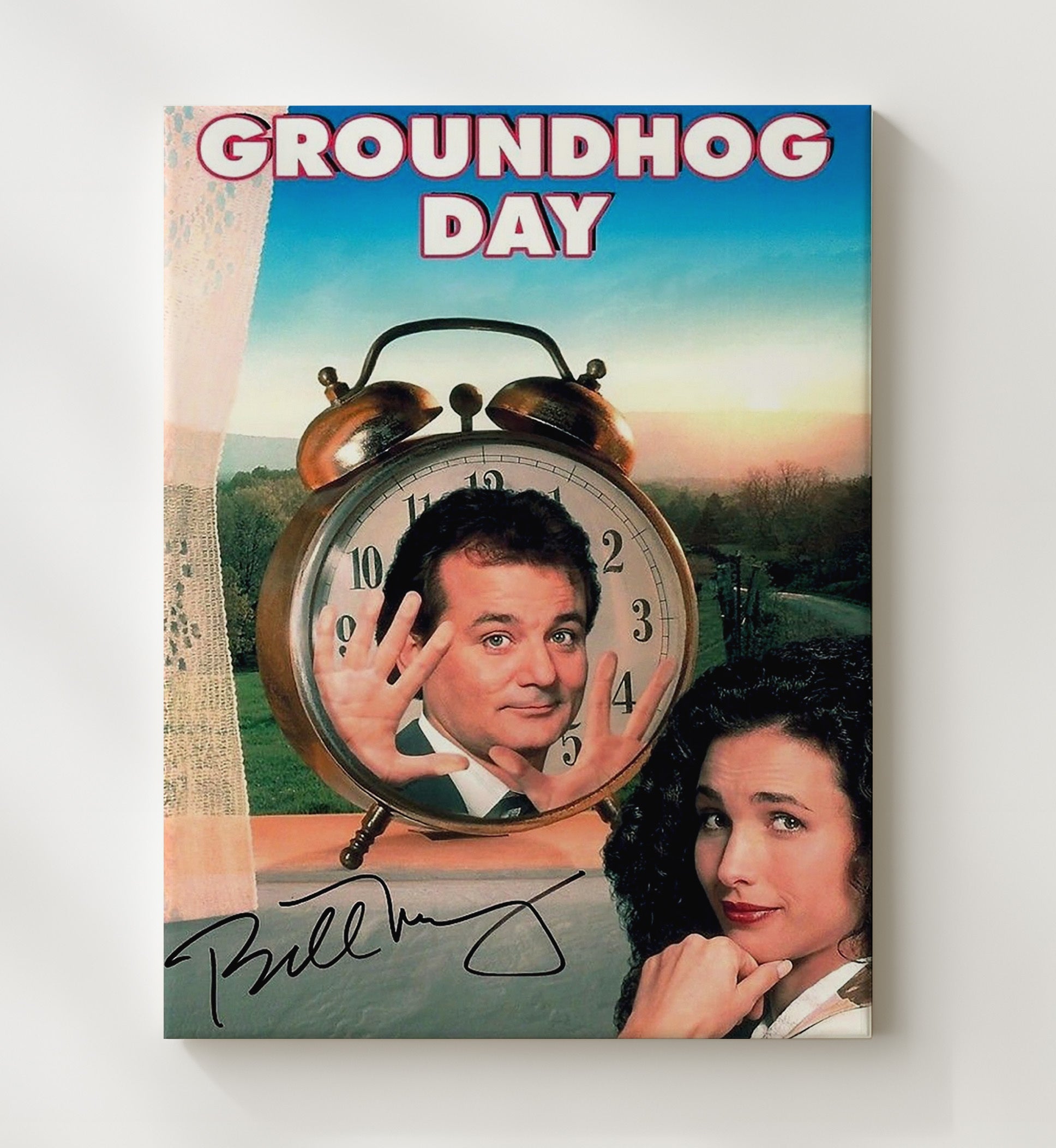 Groundhog Day - Time Loop Smile Vintage Movie Wall Art - 20x24 Canvas movie decor