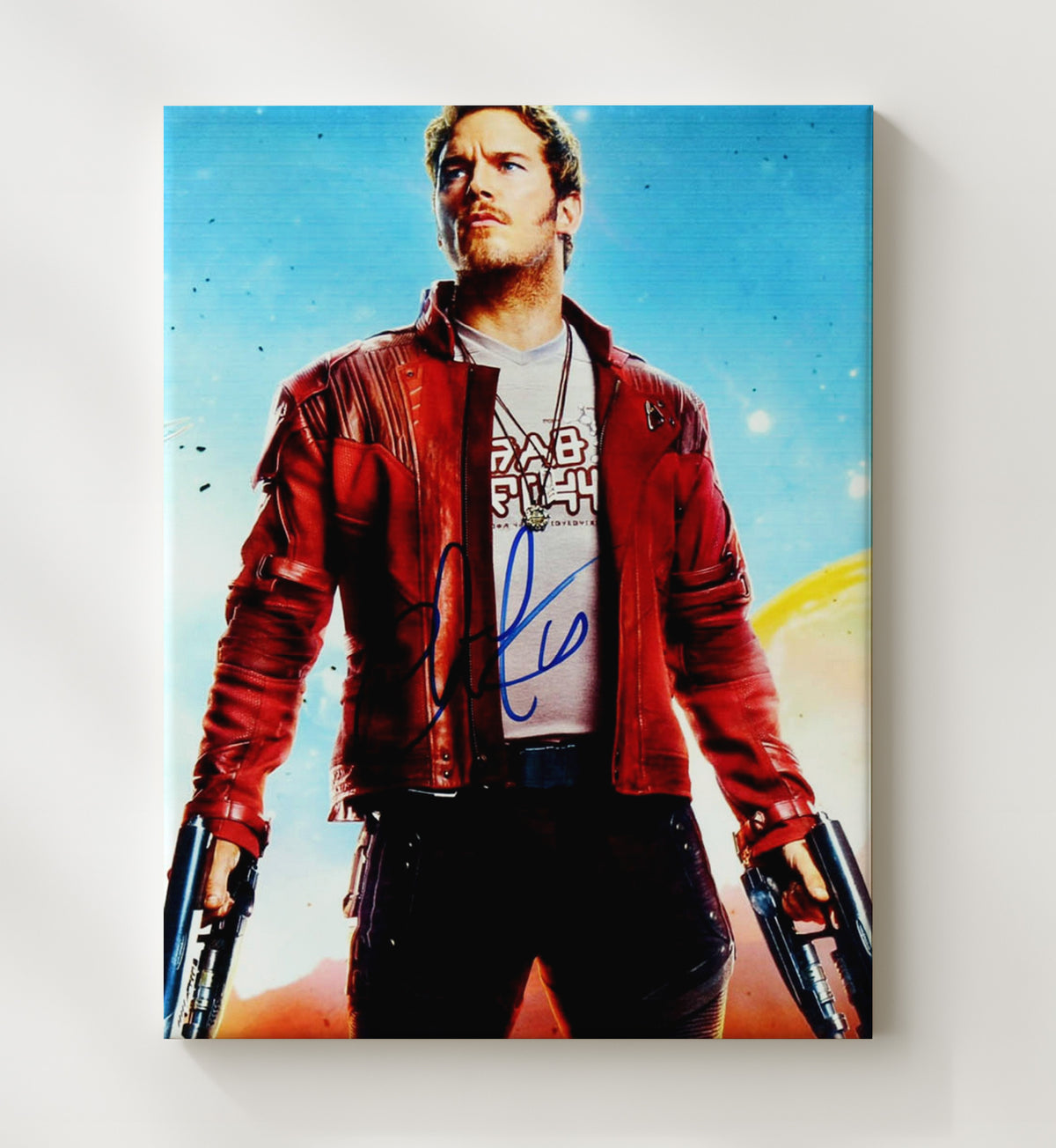 Guardians of the Galaxy - Chris Pratt - Star-Lord - Red Jacket Space Rogue movie wall art 20x24 Canvas