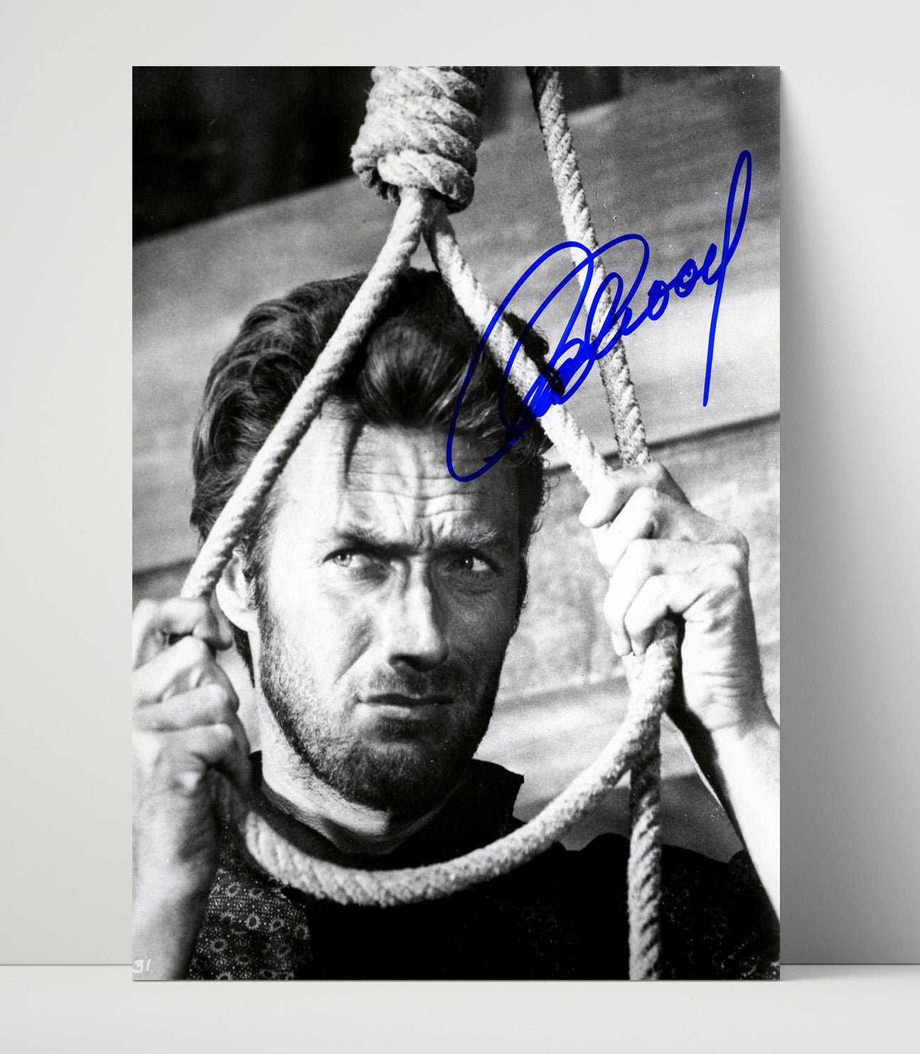 Hang Em High - Clint Eastwood - Jed Cooper - Noose Rope Tension Close-Up movie wall art 16x20 Unframed Print