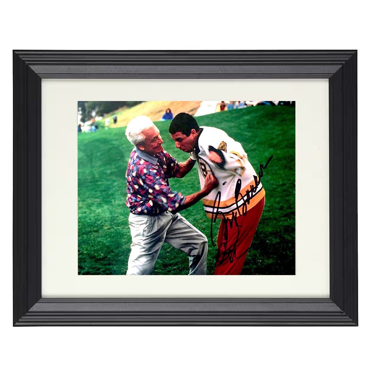Happy Gilmore – Adam Sandler Course Fight Scene – 8x10 black beveled framed movie wall art