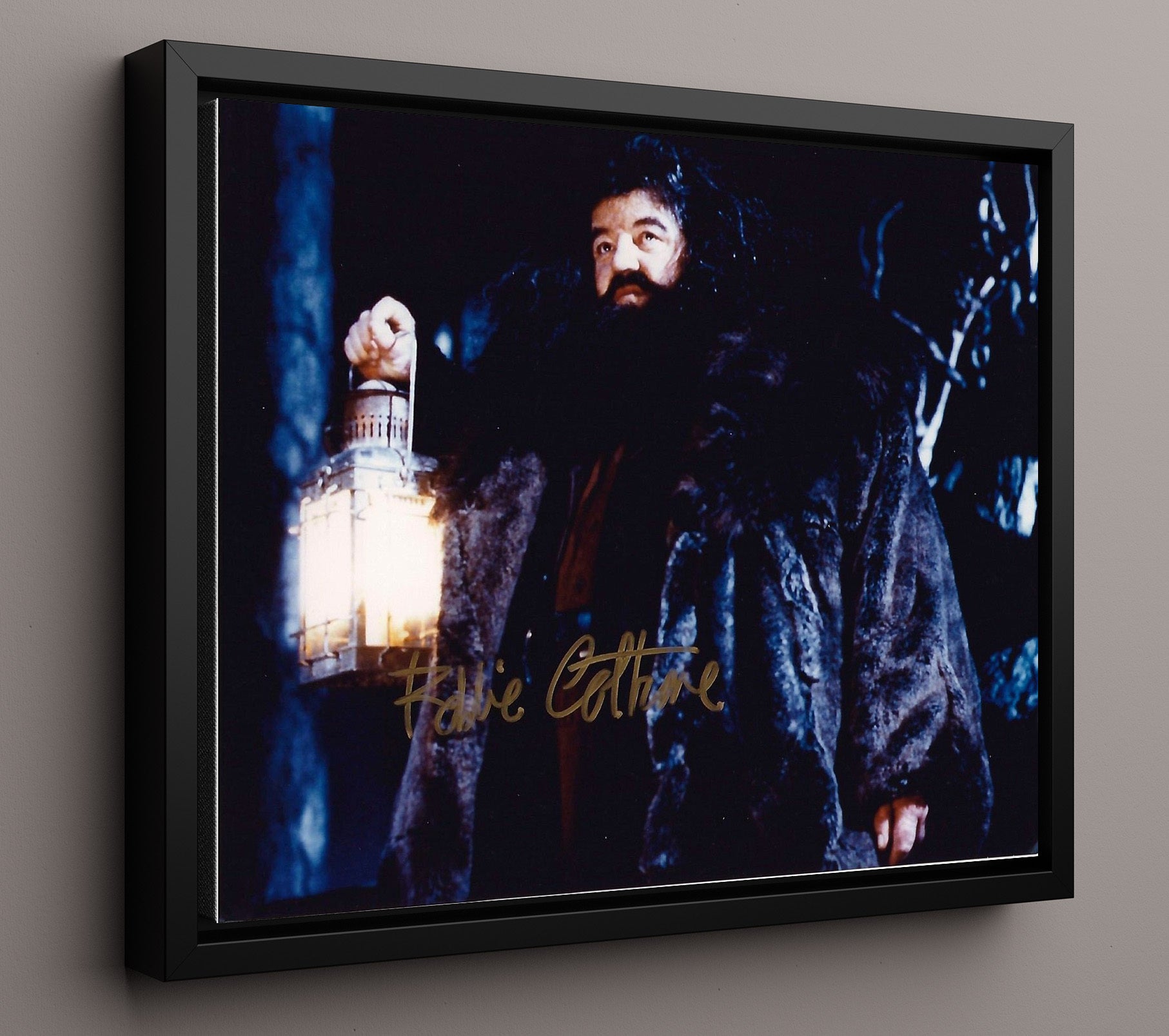 Harry Potter - Coltrane - Hagrid - Keeper of Keys and Grounds Vintage Movie Wall Art - 16x20 Framed Canvas movie decor