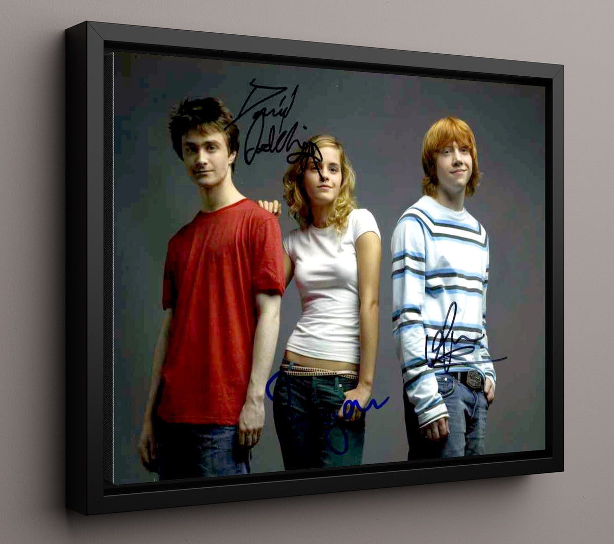 Harry Potter - Daniel Radcliffe - Harry Potter - Trio wizard bond movie wall art 16x20 Gallery Frame