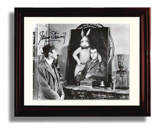 Harvey - James Stewart - Invisible Rabbit Pal movie wall art 8x10 Beveled Frame