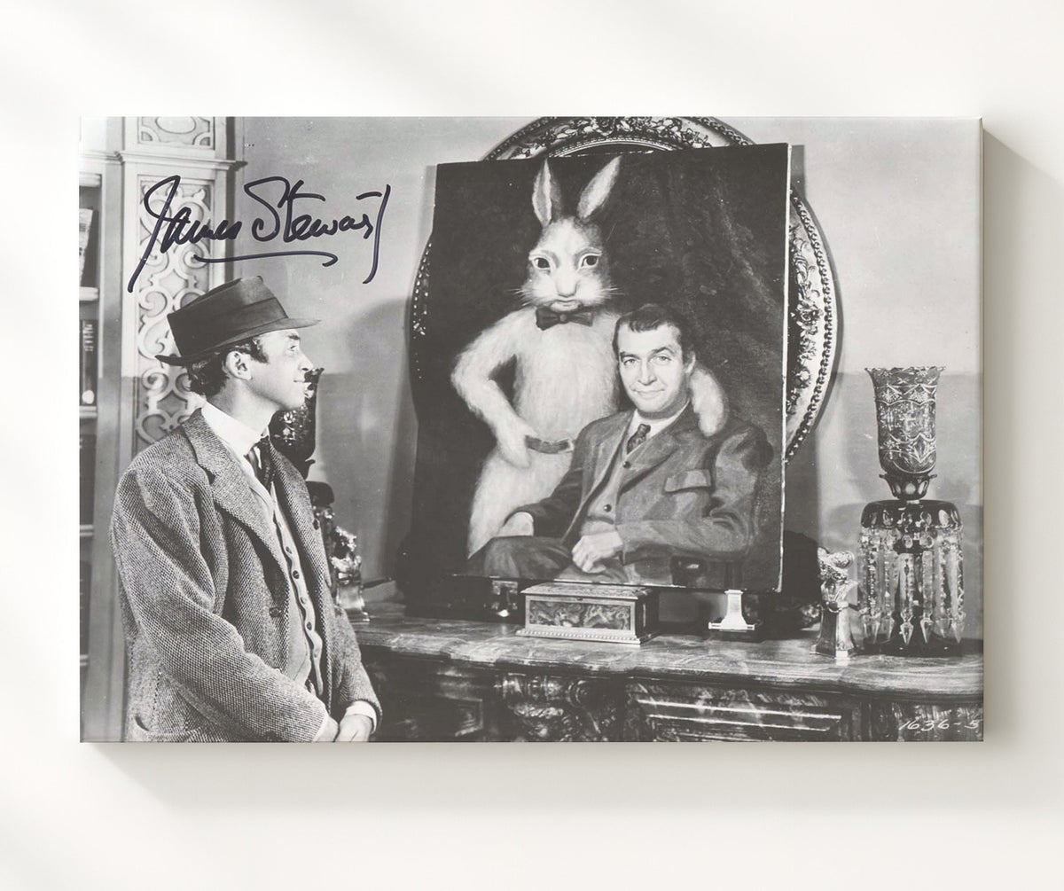 Harvey - James Stewart - Invisible Rabbit Pal movie wall art 8x10 Beveled Frame