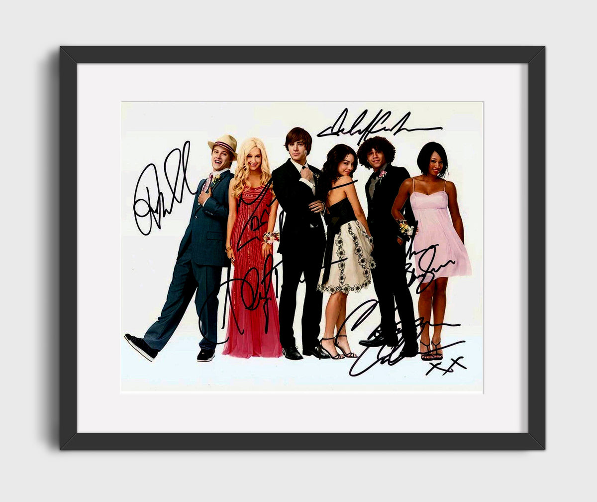 High School Musical - Zac Efron - Troy Bolton - Ensemble Formal Cast Lineup Scene movie wall art 16x20 Gallery Frame