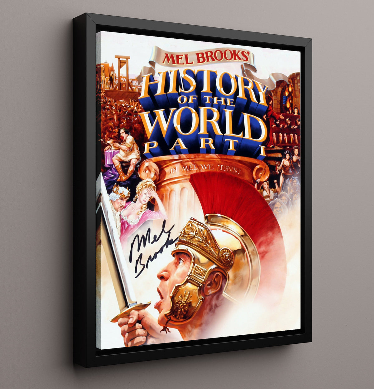 History of the World Part I - Mel Brooks Roman Empire Comedy Chaos movie wall art 16x20 Framed Canvas