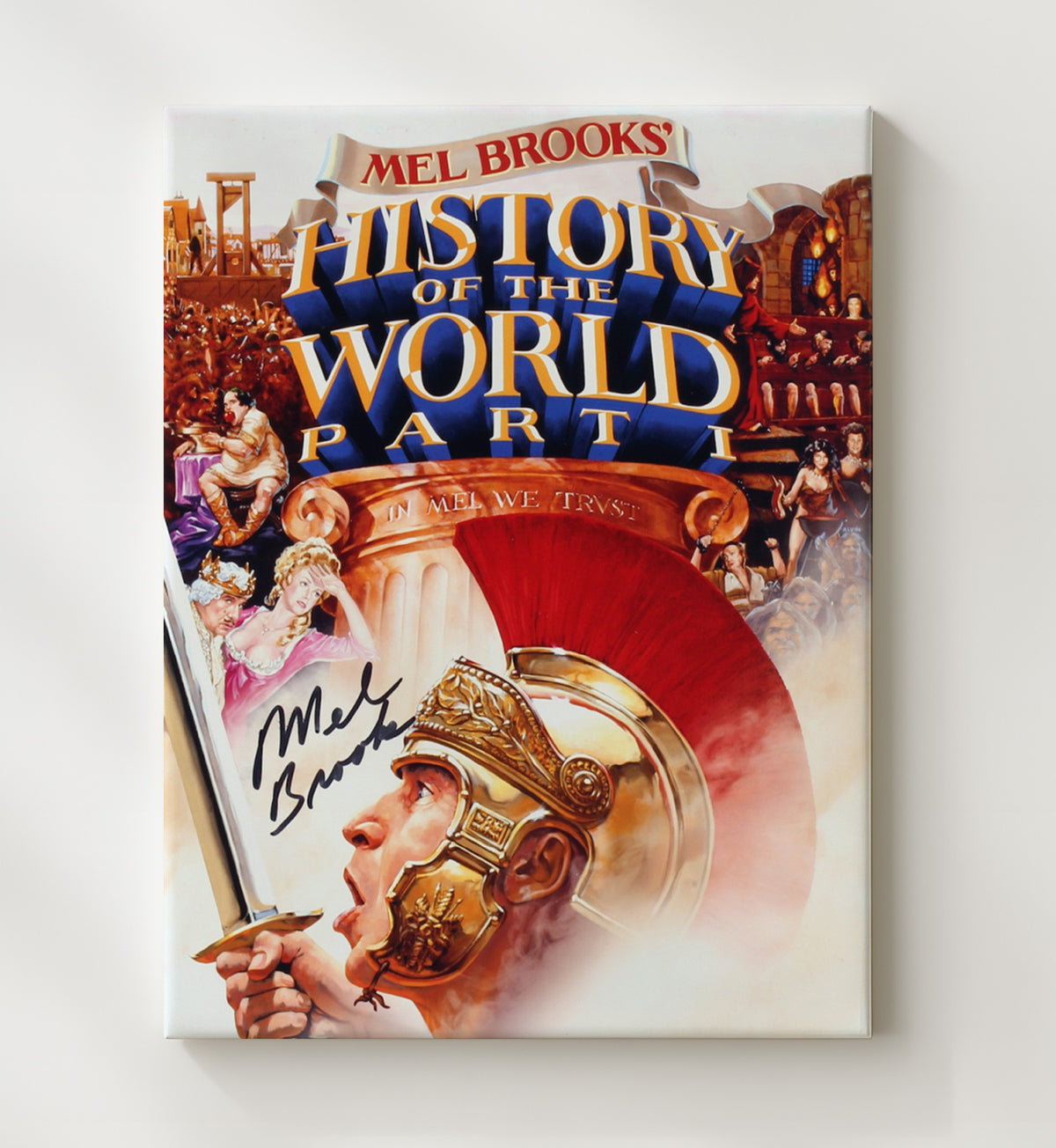 History of the World Part I - Mel Brooks Roman Empire Comedy Chaos movie wall art 20x24 Canvas