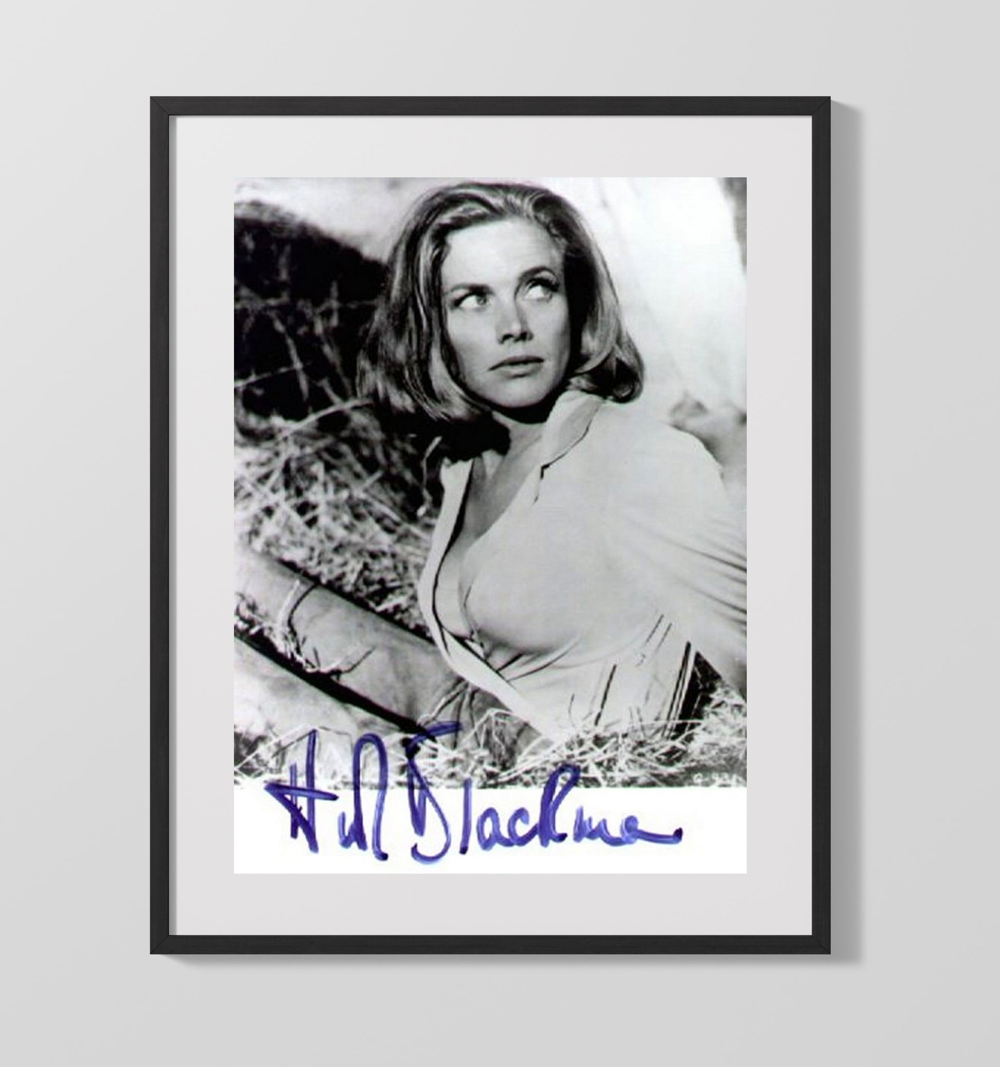 Honor Blackman - Classic British Screen Siren - Photograph movie wall art 16x20 Gallery Frame