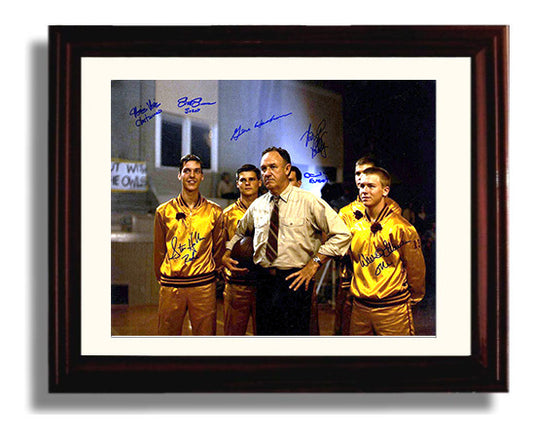 Hoosiers - Gene Hackman - Coach Dale - Locker room resolve movie wall art 8x10 Beveled Frame