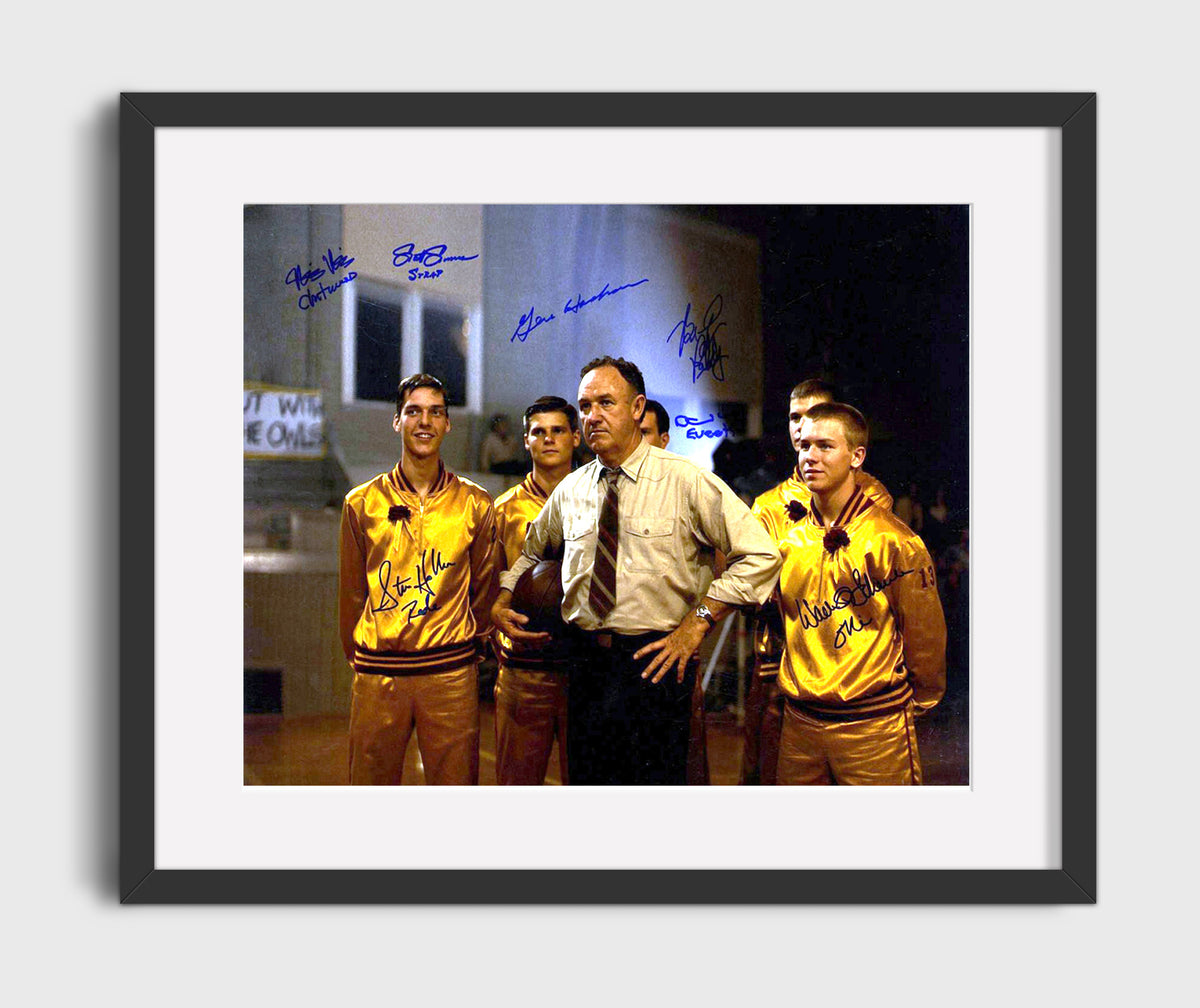 Hoosiers - Gene Hackman - Coach Dale - Locker room resolve movie wall art 16x20 Gallery Frame