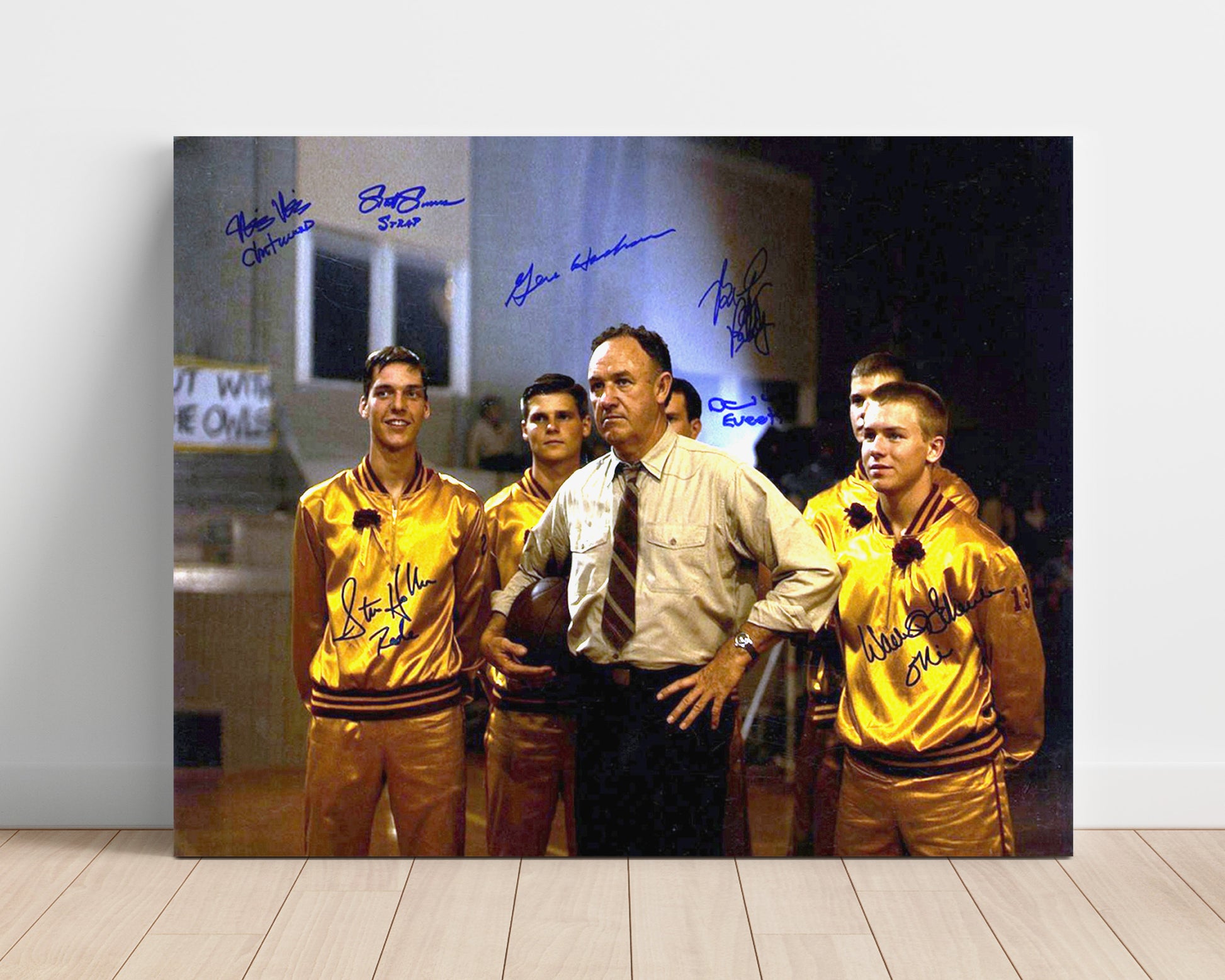 Hoosiers - Gene Hackman - Coach Dale - Locker room resolve movie wall art 16x20 Unframed Print