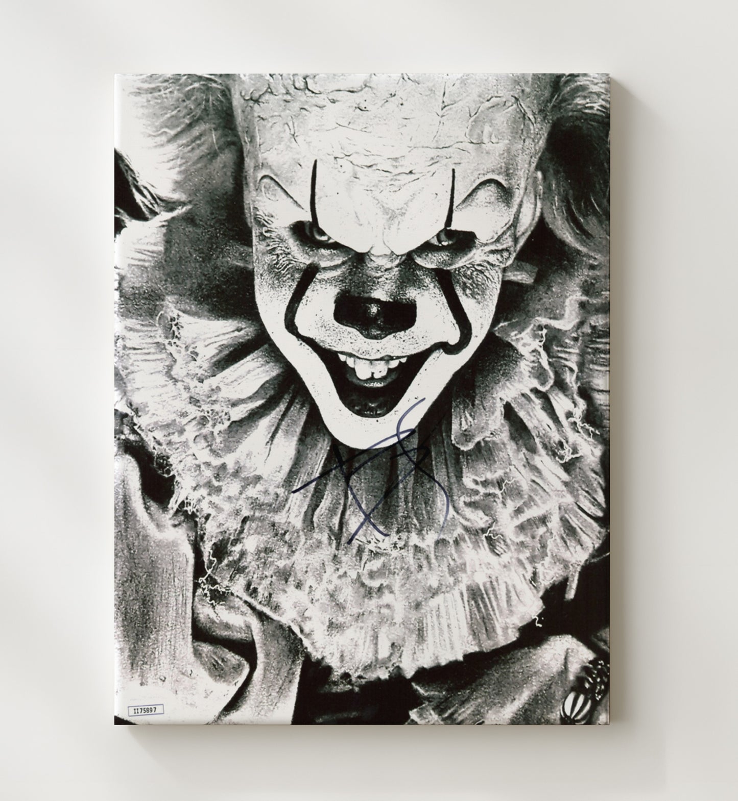 IT - Bill Skarsgard - Pennywise - Nightmare Clown Grin movie wall art 20x24 Canvas