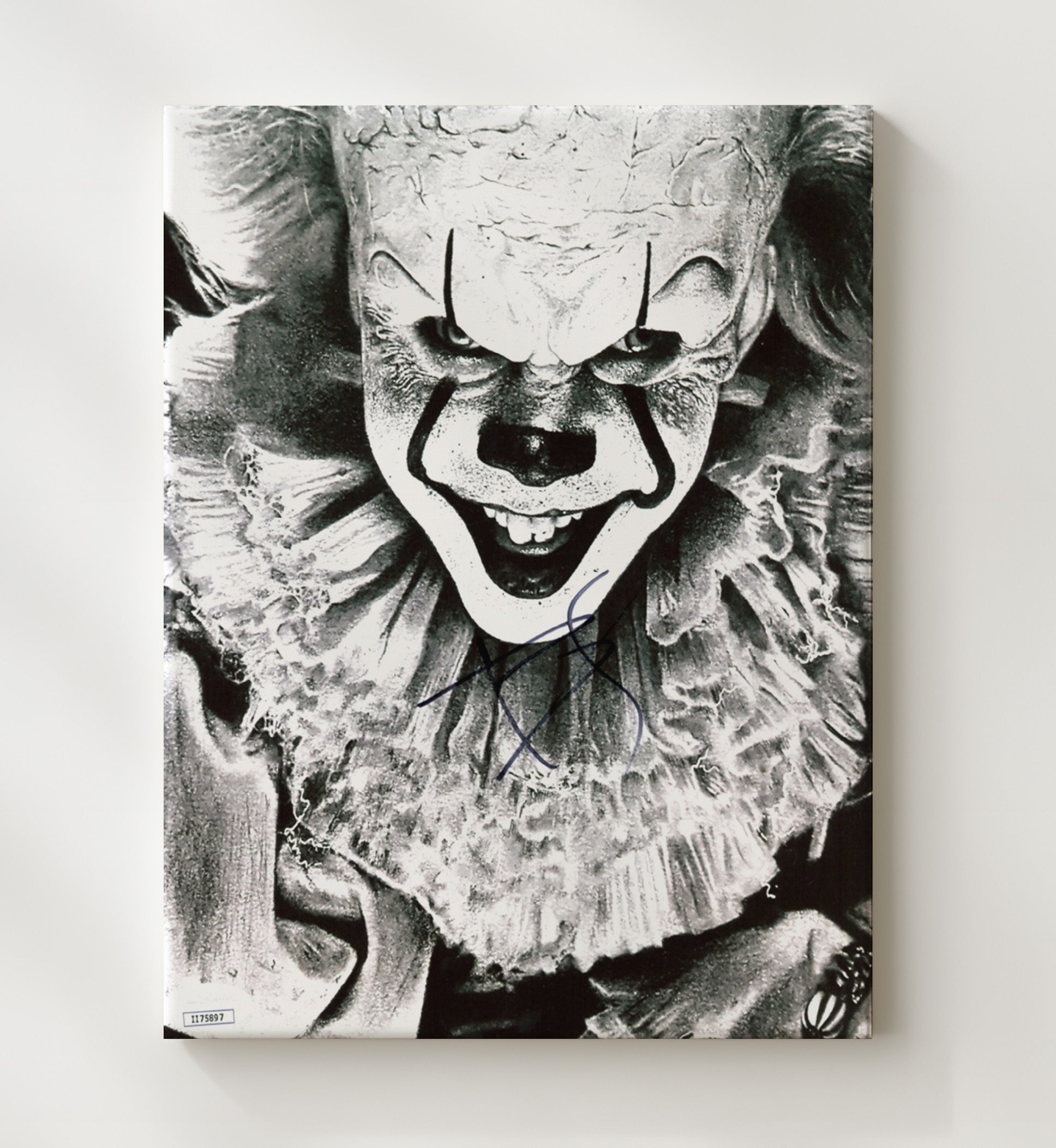 IT - Bill Skarsgard - Pennywise - Nightmare Clown Grin movie wall art 20x24 Canvas
