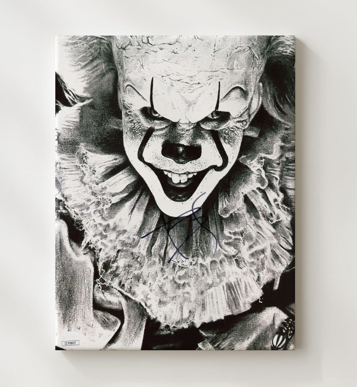 IT - Bill Skarsgard - Pennywise - Nightmare Clown Grin movie wall art 8x10 Beveled Frame