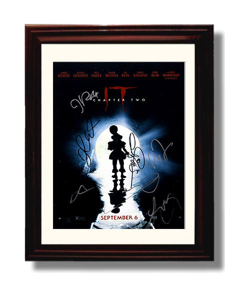 IT Chapter Two - Losers Club Cast Shadow Poster movie wall art 8x10 Beveled Frame