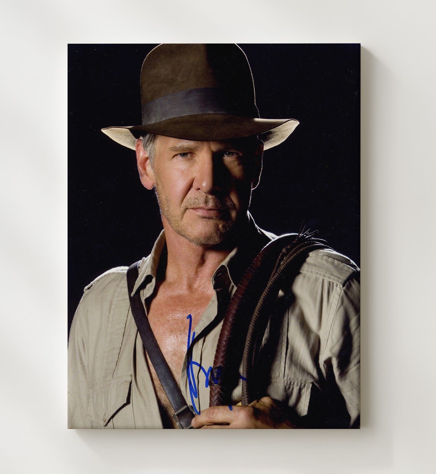 Indiana Jones - Harrison Ford - Indiana Jones - Fedora Adventurer Hero Pose movie wall art 20x24 Canvas