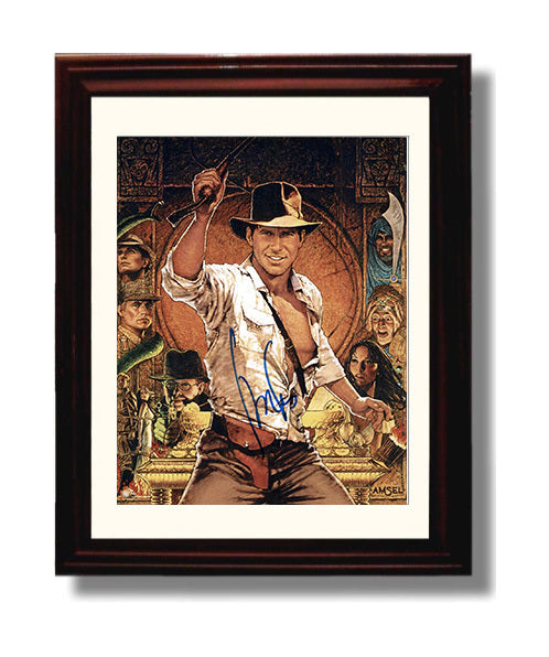 Indiana Jones - Harrison Ford - Indiana Jones - Whip-Cracking Adventurer movie wall art 8x10 Beveled Frame