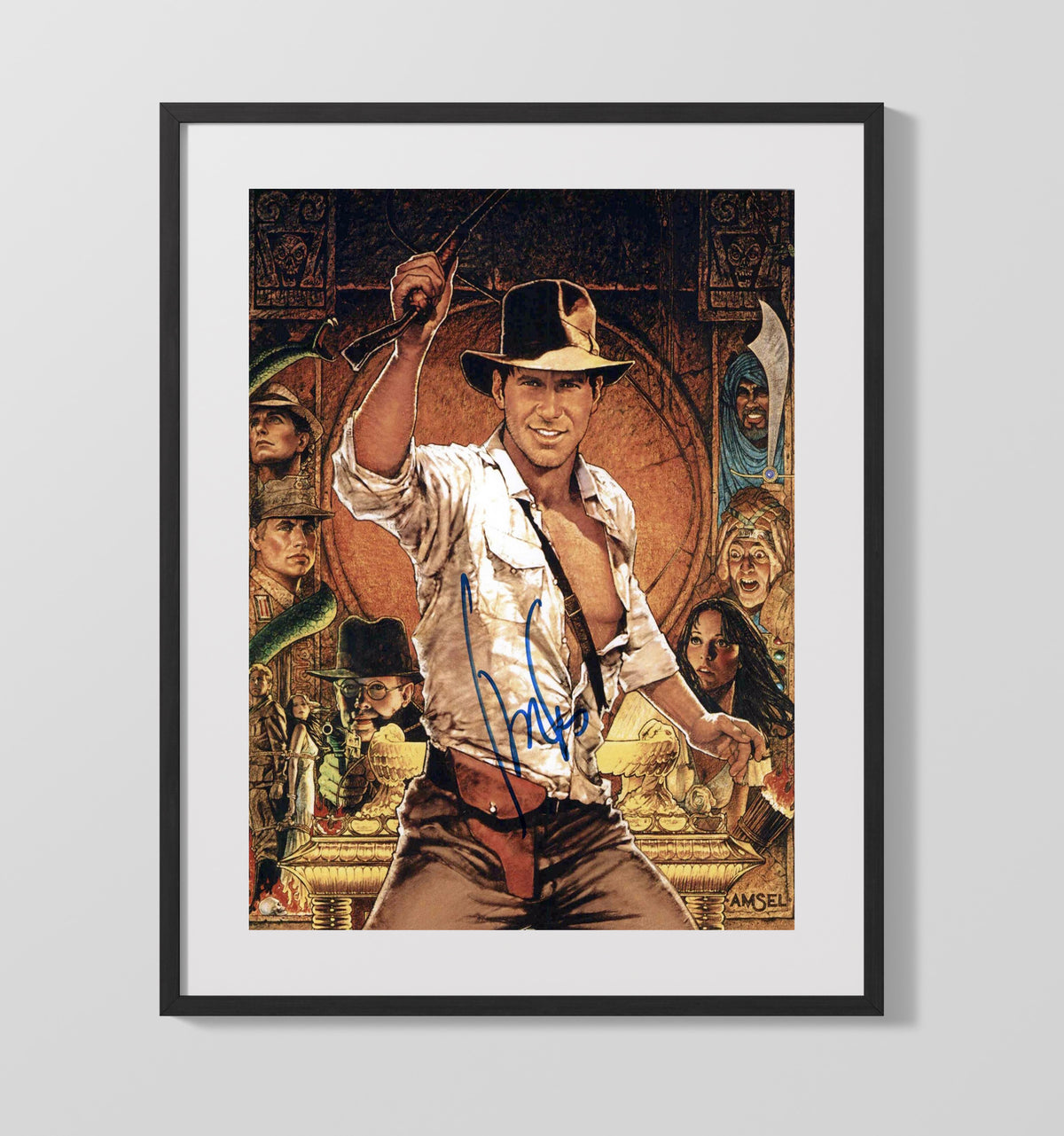 Indiana Jones - Harrison Ford - Indiana Jones - Whip-Cracking Adventurer movie wall art 16x20 Gallery Frame