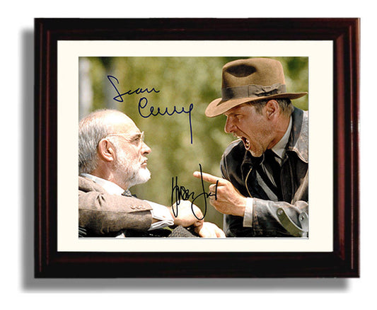 Indiana Jones - Harrison Ford - Indiana Jones - Relic pursuit standoff movie wall art 8x10 Beveled Frame
