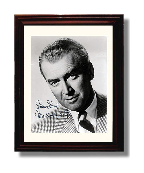 Its a Wonderful Life - James Stewart - George Bailey Small Town Dreamer movie wall art 8x10 Beveled Frame