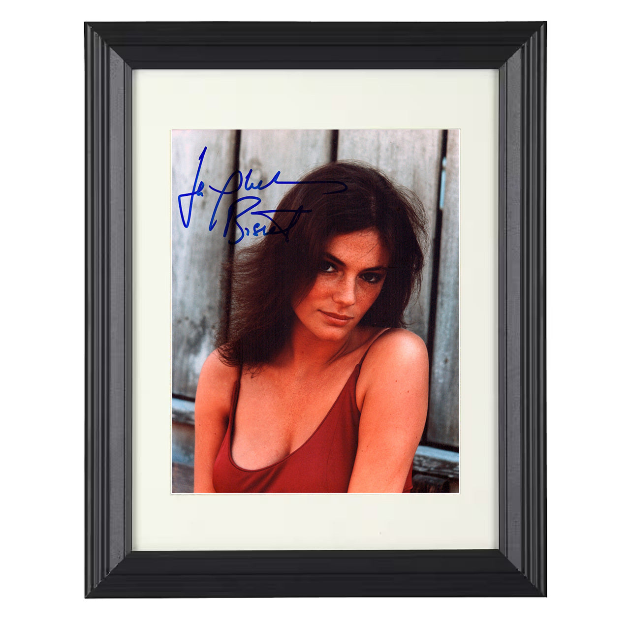 Jacqueline Bisset – Classic Hollywood Beauty Image – 8x10 black beveled framed movie wall art