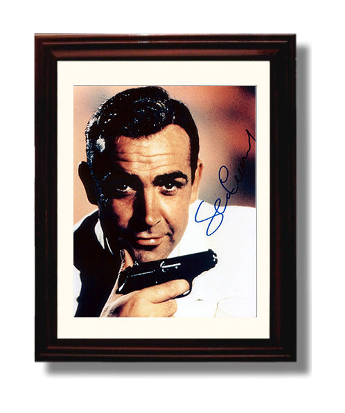 James Bond - Sean Connery - James Bond - White Dinner Jacket Headshot movie wall art 8x10 Beveled Frame