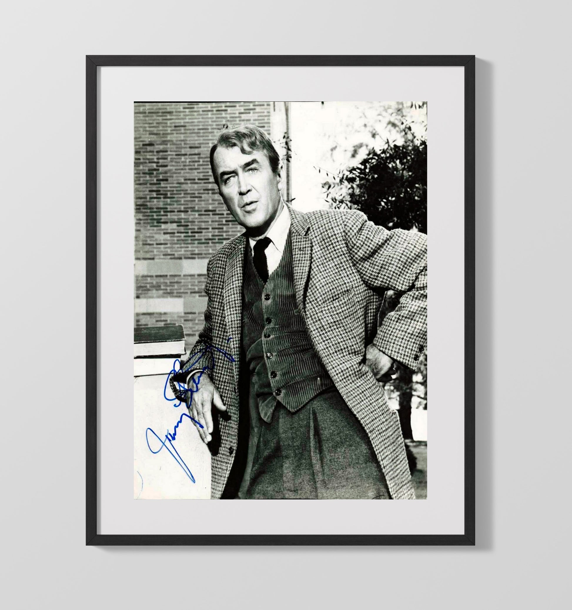 James Stewart - Golden Age Hollywood Leading Man Portrait Vintage Movie Wall Art - 16x20 Gallery Frame movie decor