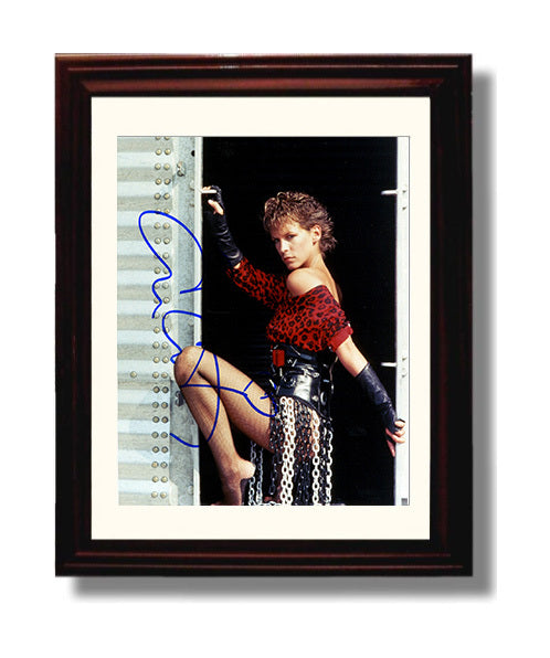 Jamie Lee Curtis - Fierce 80s Action Pose movie wall art 8x10 Beveled Frame