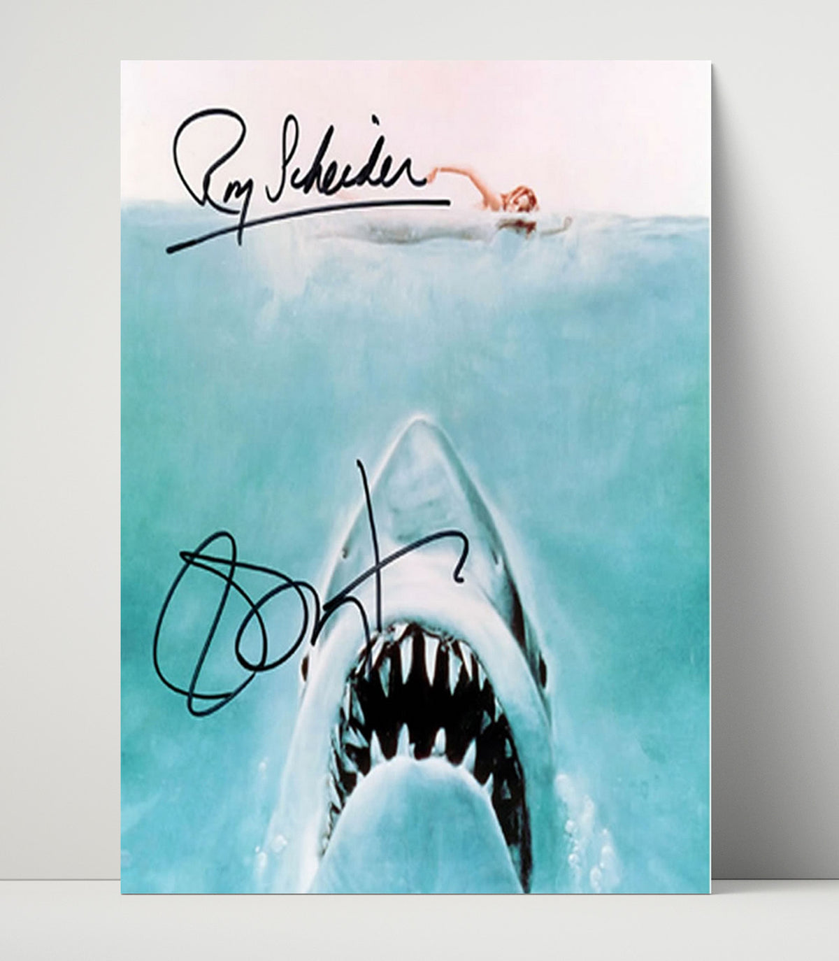 Jaws - Great White Shark Attacks Swimmer Classic Poster movie wall art 16x20 Unframed Print