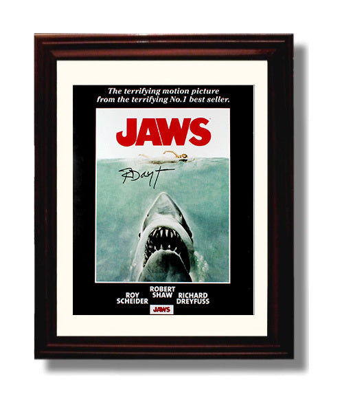 Jaws - Richard Dreyfuss - Matt Hooper - Oceanographer Diving Gear Montage movie wall art 8x10 Beveled Frame