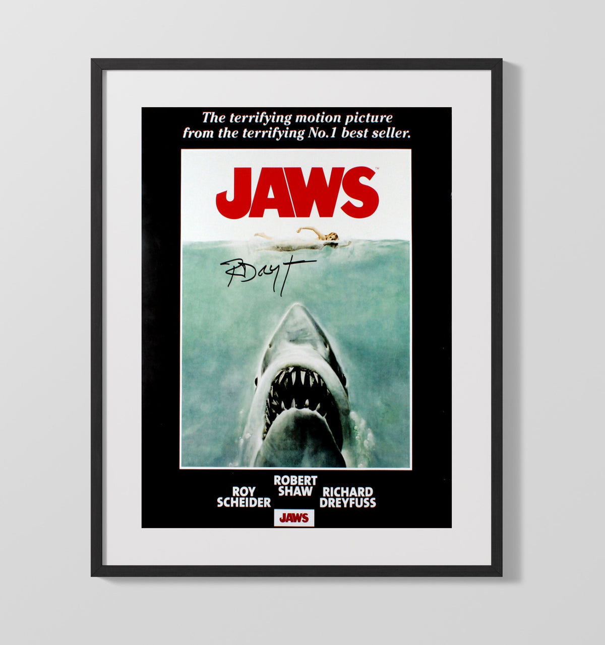 Jaws - Richard Dreyfuss - Matt Hooper - Oceanographer Diving Gear Montage - Movies Framed Print